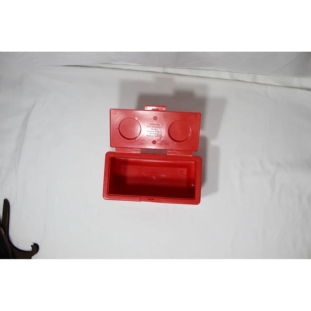 Vtg Chubs Baby Wipes Red Stackable Block Storage Container EMPTY 8”